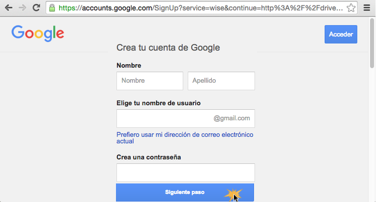 como acceder ala cuenta de google drive