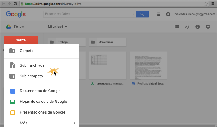 Subir video a google drive