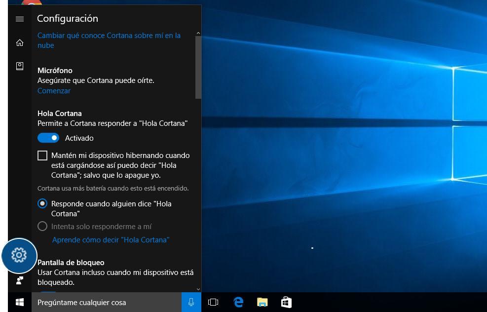 Como Cortana es un asistente virtual, podrás configurarlo según tus intereses