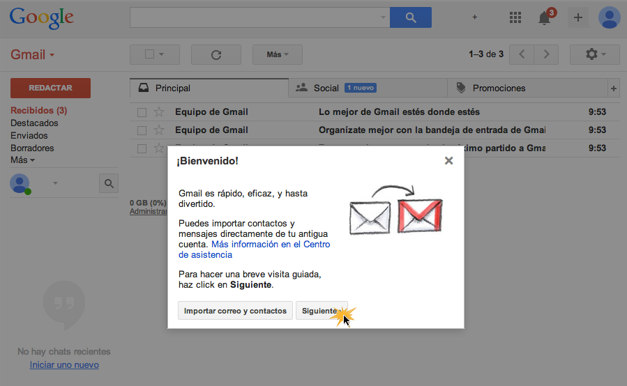 Bandeja de entrad Gmail