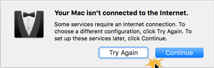 Imagen ejemplo del paso 4 de la configuración inicial de Mac OS X.