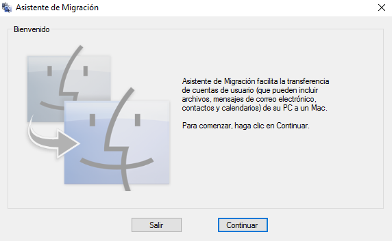 Asistente de migración para Windows