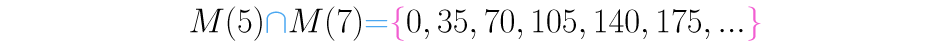 Los múltiplos comunes de dos números, son múltiplos de su m.c.m. 