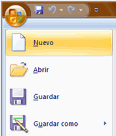 Botón de Microsoft Office