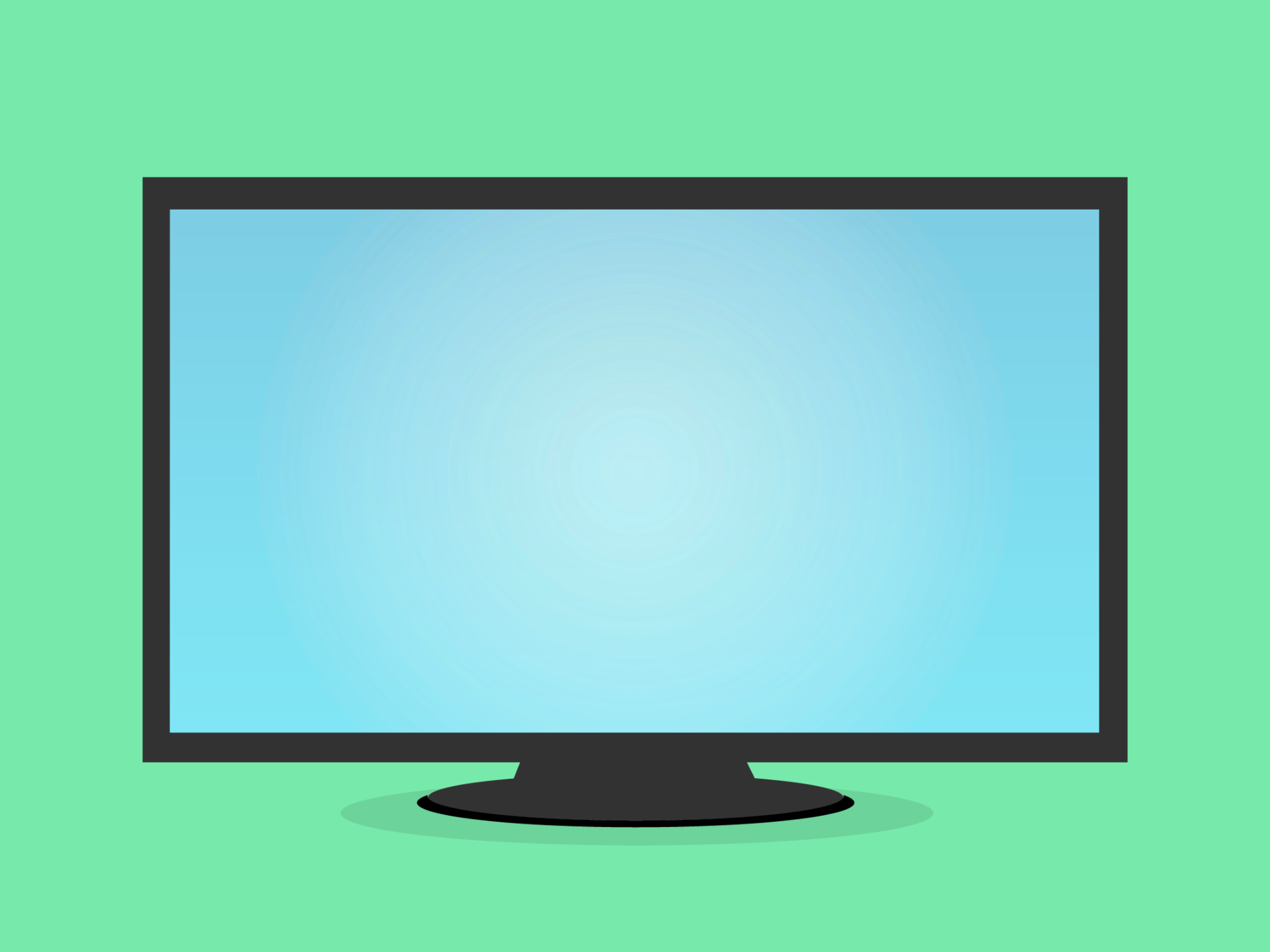 Monitor ou tela de um computador desktop