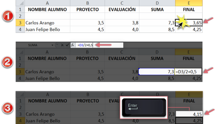 Modificar celdas