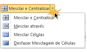 Mesclar e centralizar