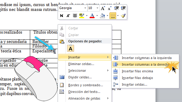 Insertar columna