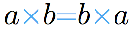 Propriedade comutativa da multiplicação.