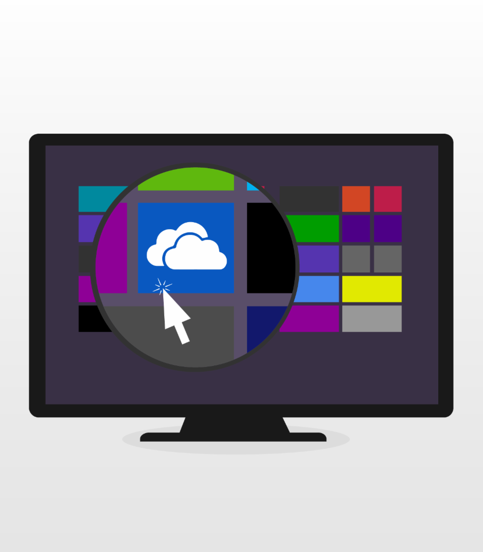 Ilustración del icono de OneDrive.