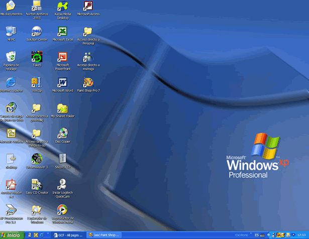 XP: escritorio de Windows XP