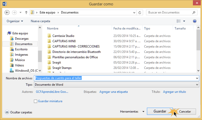 Word 2013: Cómo guardar documentos en Word 2013