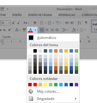 Word 2013 Cambiar El Color De La Fuente Y Resaltar Texto