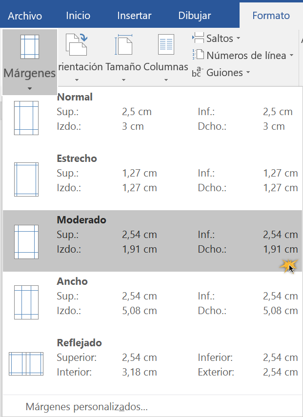 Como Se Hace La Margen En Word 5302