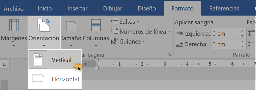 Word 2016 Orientación Y Tamaño De Página 1991